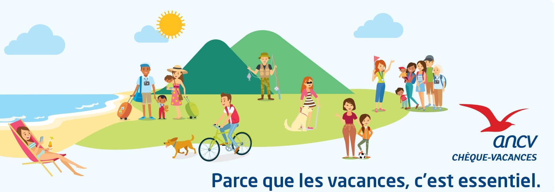Les chèques vacances sot les bienvenus.